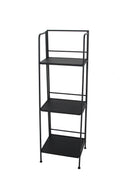 Partavaso 3 Ripiani 35x30x109 cm in Metallo Nero