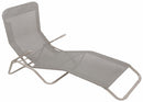 Set 2 Sedie Sdraio Pieghevoli in Mettallo Tessuto Textilene Soriani Dondolina Grigio Melange
