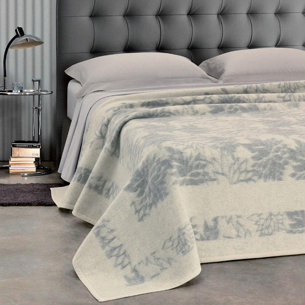 Decke aus Wollmischung 380gr Cober Ellis Grey acquista