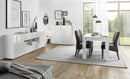Credenza 2 Ante 120x42x110 cm in Legno TFT Praga Bianco Lucido