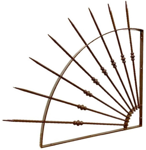 Einbruchschutzbarriere mit Stahlspitzen für Balkon oder Terrasse Poggiolo in Braun prezzo