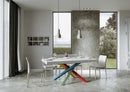 Tavolo 180x90x77 cm Volantis Fix Bianco Frassino
