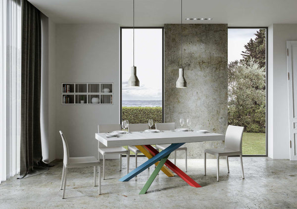 acquista Tavolo 160x90x77 cm Volantis Fix Bianco Frassino