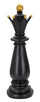 Alfiere da Scacchi 12,5x38,5x12,5 cm in Poliresina Nero/Oro