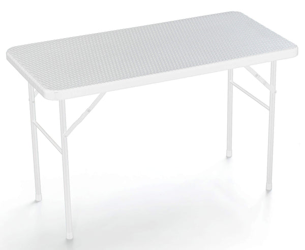 Klappbarer Gartentisch 122 x 60 x 72 cm in Taddei Plastik White Iron online