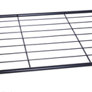 Stander Appendiabiti con 2 Ripiani Scarpiera in Acciaio Robusto Nero 100x46x148 cm 
