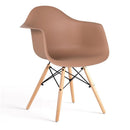 Set 4 Sedie di Design con Braccioli 62,5x44x80 cm Federica Cammello