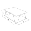 Tavolino da salotto 90x60x31 cm Tars bianco
