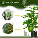 Pianta Artificiale Sempreverde H95 cm con Vaso per Interni ed Esterni Verde