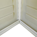 Casetta Box da Giardino 325x319x233 cm in PVC Avorio/Marrone