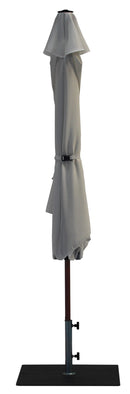 Ombrellone da Giardino Ø3 m Palo Ø38 mm in Alluminio Effetto Legno Tessuto Poliestere Trend Wood Bianco