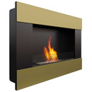 Camino a Bioetanolo da Parete 90x65,2 cm Flig Boston Oro Con Vetro