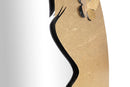 Specchio Glam Lady Luxy Ø80x2,5 Misura Specchio 59x70 cm in Ferro Oro