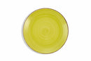 Set 6 Piatti Frutta Ø19x2,5 cm in Gres Villa d'Este Home Tivoli Baita Verde e Giallo
