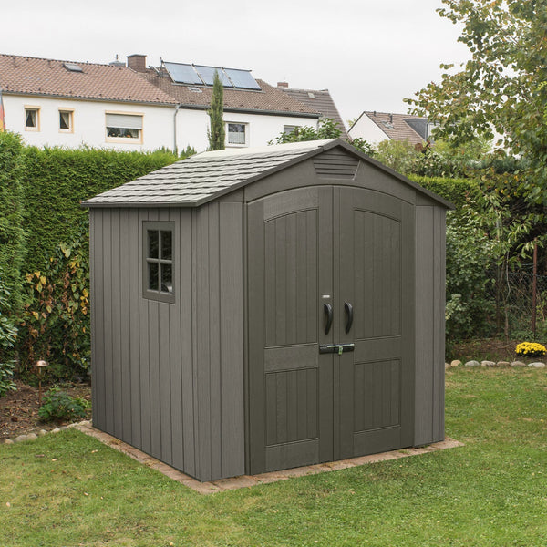 prezzo Casetta Box da Giardino Porta Utensili 204x275 cm in Polietilene Grigia