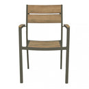 Poltrona Cayman 56x58x85 h cm in Alluminio Taupe