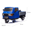 Macchina Elettrica per Bambini Licenza Piaggio Apecar 12V Blu