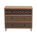 Comò 3 Cassetti in Legno Budapest
