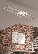 Plafoniera da Interno a LED in Metallo Nickel Opaco