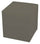 Hocker Hocker 42x42x44 cm in Avalli Cubo Tortora Kunstleder