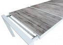 Tavolo Allungabile Portland 175/235x100x75 h cm in Alluminio Bianco