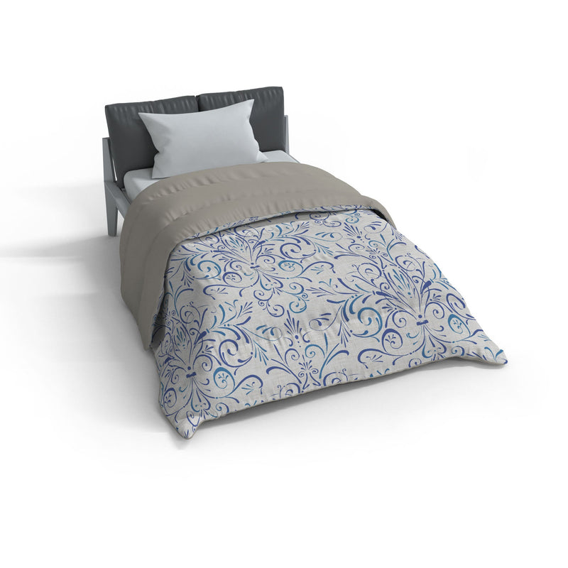 Trapunta Invernale Stampata in Microfibra 300gr Double Face Ornato Tex Varie Misure