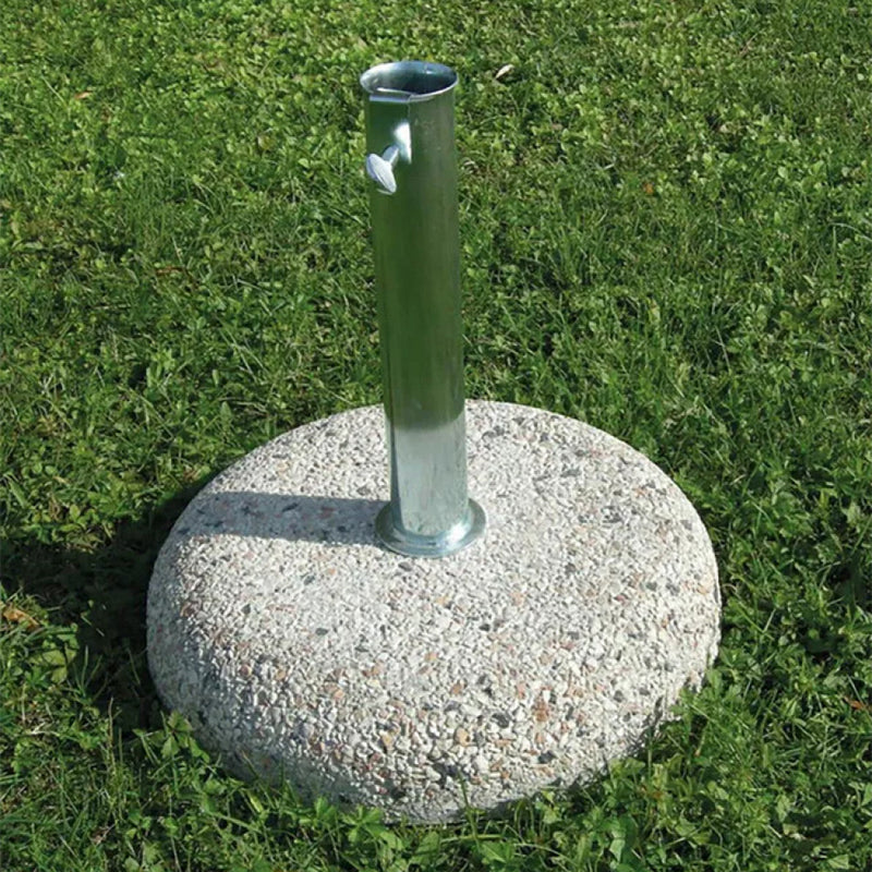 Base per Ombrellone da Giardino Ø 55 cm con Tubo in Acciaio