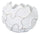 Vaso Gaspeau Lines 44x37x44 cm in Poliresina Bianco