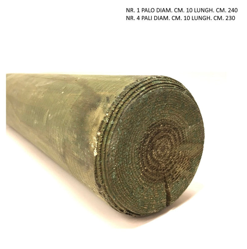 Altalena da Giardino 2 Posti in Legno con Pali Tondi