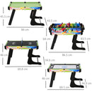 Tavolo Multigioco Pieghevole Calcio Balilla Hockey Ping Pong Biliardo    