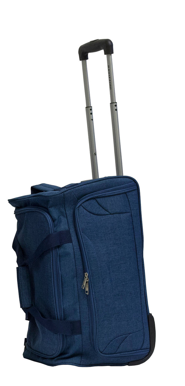 online Borsone Trolley Bagaglio a Mano Ultraleggero con Ruote in Poliestere Ravizzoni Bacco Blu