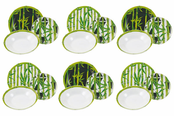 acquista Villa d'Este Home Tivoli Bamboo Tafelservice 18-teilig aus Porzellan