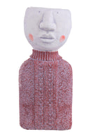 Set 2 Vasi Testa Uomo H 33 cm