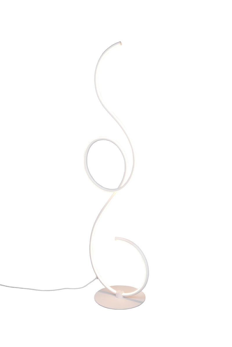 Piantana da Interno a LED in Metallo Bianco Opaco