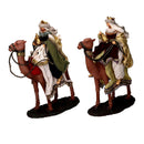 Natività tessuto bianco e oro con re magi cm xh25,4