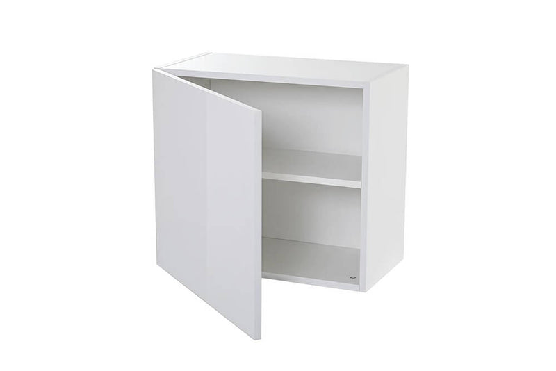 Parete Attrezzata Mobili Soggiorno 8 Mobili Sospesi in Melamina 16,3x40,7x3,1cm TFT Cube Bianco e Grigio e Wengè