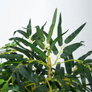 Pianta Artificiale di Bambù H150 cm con Vaso Verde