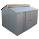 Casetta Box da Giardino 323,3x242,6x235,2 cm in Alluminio Grigio