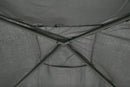 Gazebo da Giardino in Metallo 3x3m con Zanzariera Soriani Dakar Grigio