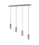 Lampada a Sospensione da Interno  GU10 in Metallo Nickel Opaco