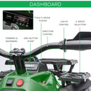 Quad per Bambini Elettrico 12V con Fari e Batteria Ricaricabile, Età 3-5 Anni, 100x65x73cm, Verde