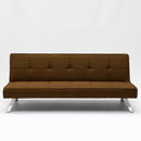 Divano Letto 175x83x74 cm in Tessuto Marrone