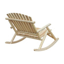 Panchina Dondolo da Giardino 2 Posti in Legno 96x112.5x100 cm 