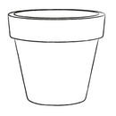 Vaso in Polietilene Tulli Vaso Standard One Essential Antracite Varie Misure