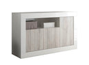 Mobile Buffet 3 Ante 138x42x86 cm in Legno TFT Lipari Bianco e Pino