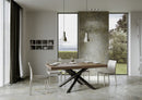 Tavolo Allungabile 200-460x90x77 cm Volantis Premium Noce Telaio Antracite 