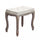 Marly Hocker 50x36x47 h cm aus beigem Stoff