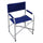 Regiesessel 55 x 47 x 47,5/78 h cm aus blauem Aluminium