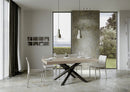 Tavolo Allungabile 180-440x90x77 cm Volantis Cashmere Telaio Antracite 