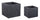 Set 2 Vasi Graffiti Qu Nero Basso